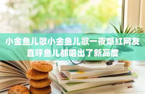小金鱼儿歌小金鱼儿歌一夜爆红网友直呼鱼儿都唱出了新高度