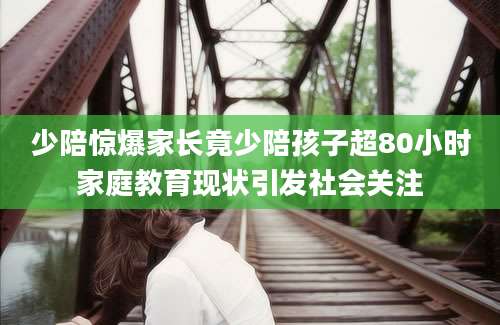 少陪惊爆家长竟少陪孩子超80小时家庭教育现状引发社会关注