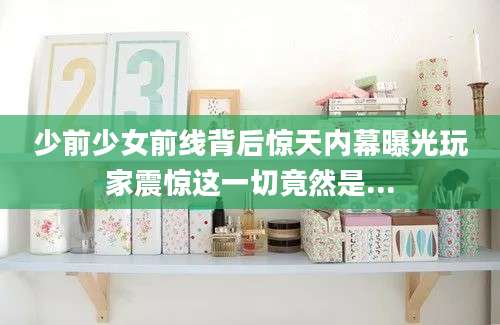 少前少女前线背后惊天内幕曝光玩家震惊这一切竟然是...
