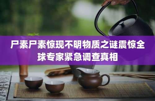 尸素尸素惊现不明物质之谜震惊全球专家紧急调查真相