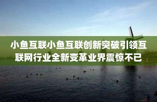 小鱼互联小鱼互联创新突破引领互联网行业全新变革业界震惊不已