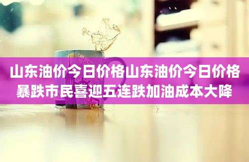 山东油价今日价格山东油价今日价格暴跌市民喜迎五连跌加油成本大降