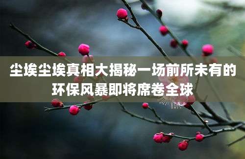 尘埃尘埃真相大揭秘一场前所未有的环保风暴即将席卷全球