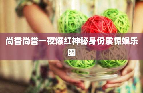 尚誉尚誉一夜爆红神秘身份震惊娱乐圈