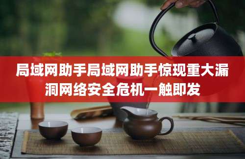 局域网助手局域网助手惊现重大漏洞网络安全危机一触即发