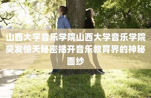 山西大学音乐学院山西大学音乐学院突发惊天秘密揭开音乐教育界的神秘面纱