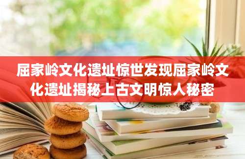 屈家岭文化遗址惊世发现屈家岭文化遗址揭秘上古文明惊人秘密