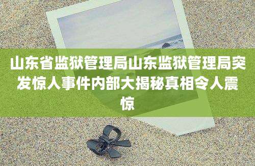 山东省监狱管理局山东监狱管理局突发惊人事件内部大揭秘真相令人震惊
