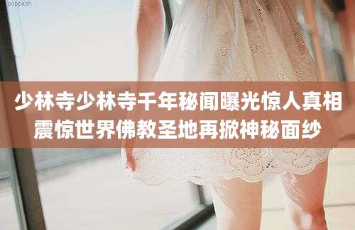 少林寺少林寺千年秘闻曝光惊人真相震惊世界佛教圣地再掀神秘面纱