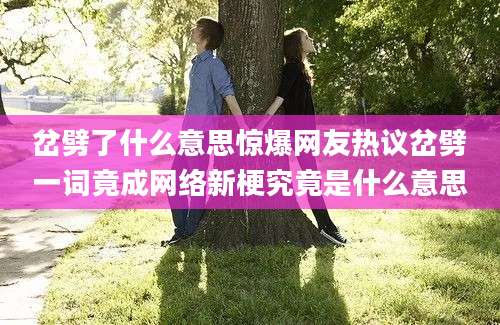 岔劈了什么意思惊爆网友热议岔劈一词竟成网络新梗究竟是什么意思