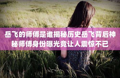 岳飞的师傅是谁揭秘历史岳飞背后神秘师傅身份曝光竟让人震惊不已