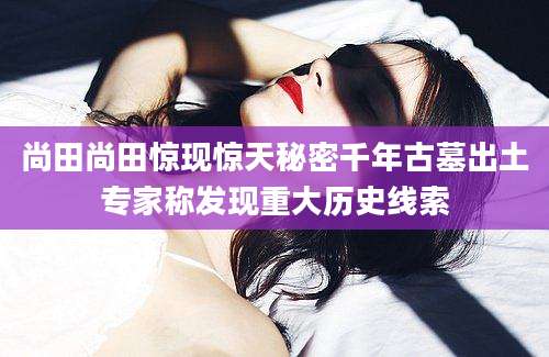尚田尚田惊现惊天秘密千年古墓出土专家称发现重大历史线索