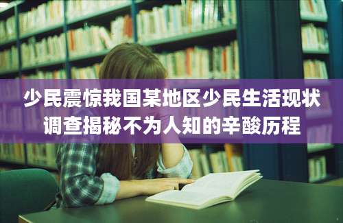 少民震惊我国某地区少民生活现状调查揭秘不为人知的辛酸历程