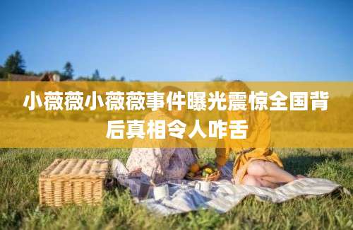 小薇薇小薇薇事件曝光震惊全国背后真相令人咋舌