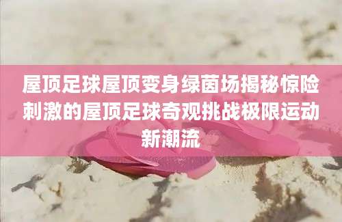 屋顶足球屋顶变身绿茵场揭秘惊险刺激的屋顶足球奇观挑战极限运动新潮流