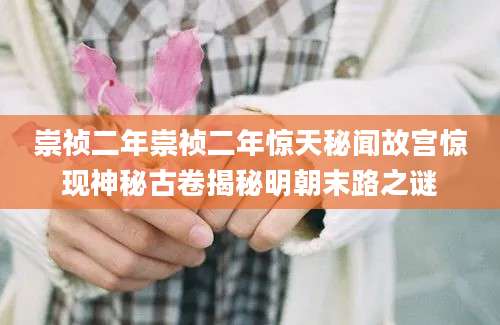 崇祯二年崇祯二年惊天秘闻故宫惊现神秘古卷揭秘明朝末路之谜