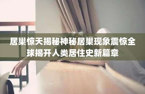居巢惊天揭秘神秘居巢现象震惊全球揭开人类居住史新篇章