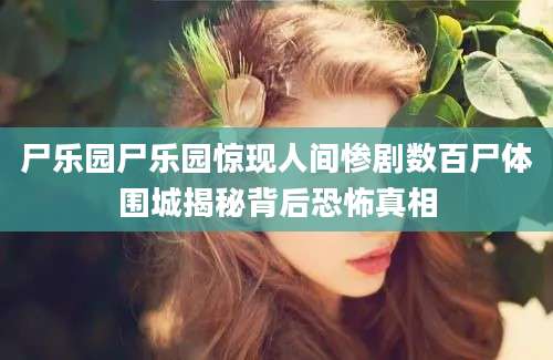 尸乐园尸乐园惊现人间惨剧数百尸体围城揭秘背后恐怖真相