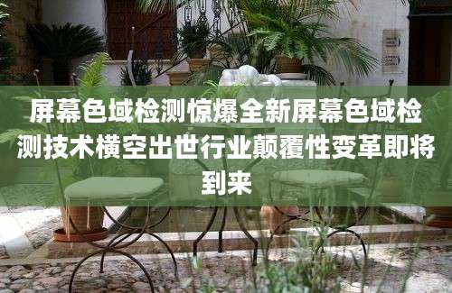 屏幕色域检测惊爆全新屏幕色域检测技术横空出世行业颠覆性变革即将到来