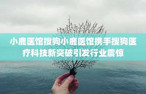 小鹿医馆搜狗小鹿医馆携手搜狗医疗科技新突破引发行业震惊