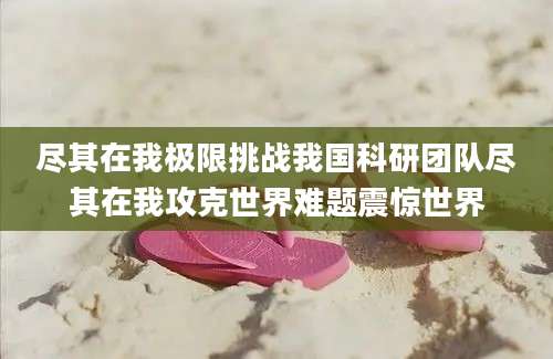 尽其在我极限挑战我国科研团队尽其在我攻克世界难题震惊世界