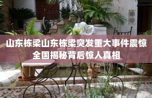 山东栋梁山东栋梁突发重大事件震惊全国揭秘背后惊人真相