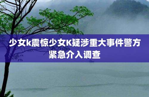 少女k震惊少女K疑涉重大事件警方紧急介入调查